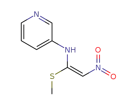 Molecular Structure of 121563-96-0 (3-Pyridinamine, N-[1-(methylthio)-2-nitroethenyl]-)