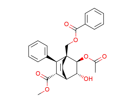 methyl (1S)-exo-5-acetoxy-4-<(benzoyloxy)methyl>-endo-6-hydroxy-exo-3-phenylbicyclo<2.2.2>oct-8-ene-endo-2-carboxylate