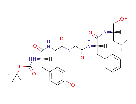 L-Phenylalaninamide,
N-[(1,1-dimethylethoxy)carbonyl]-L-tyrosylglycylglycyl-N-[1-(hydroxymeth
yl)-3-methylbutyl]-, (S)-