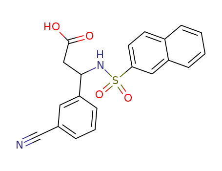 3-(3-Cyano-phenyl)-3-(naphthalene-2-sulfonylamino)-propionic acid