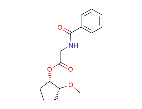 Glycine, N-benzoyl-, 2-methoxycyclopentyl ester, trans-