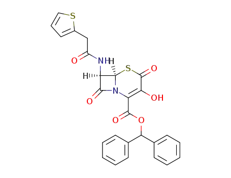 diphenylmethyl 7-(2-thienylacetamido)-3-hydroxy-2-oxoceph-3-em-4-carboxylate