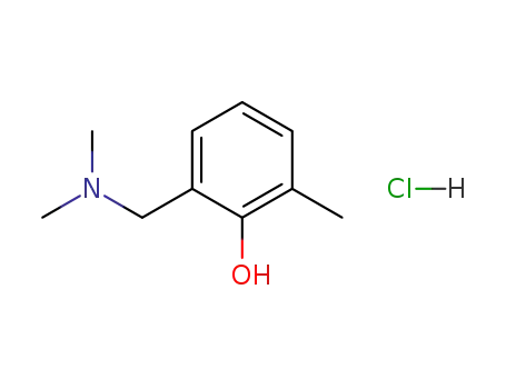 Molecular Structure of 1198-86-3 (2-[(dimethylamino)methyl]-6-methylphenol hydrochloride (1:1))