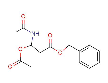 Propanoic acid, 3-(acetylamino)-3-(acetyloxy)-, phenylmethyl ester