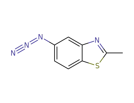 Molecular Structure of 23085-29-2 (Benzothiazole, 5-azido-2-methyl-)