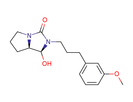 3H-Pyrrolo[1,2-c]imidazol-3-one,
hexahydro-1-hydroxy-2-[3-(3-methoxyphenyl)propyl]-, cis-