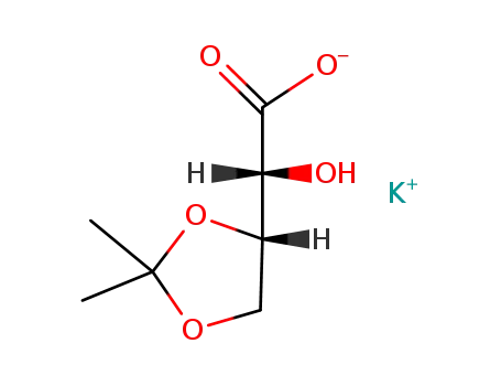 Kalium-<4S-(R*,S*)>-α-hydroxy-2,2-dimethyl-1,3-dioxolan-4-acetat