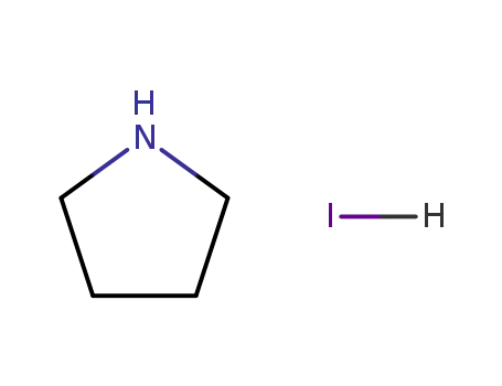 Molecular Structure of 45361-12-4 (pyrrolidinium hydroiodide)