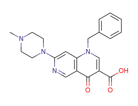 1-Benzyl-7-(4-methyl-piperazin-1-yl)-4-oxo-1,4-dihydro-[1,6]naphthyridine-3-carboxylic acid