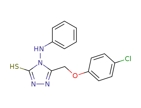 3H-1,2,4-Triazole-3-thione,
5-[(4-chlorophenoxy)methyl]-2,4-dihydro-4-(phenylamino)-