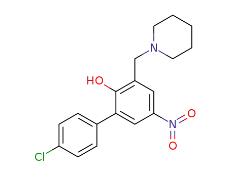 4'chloro-5-nitro-3-(piperidin-1''-ylmethyl)biphenyl-2-ol