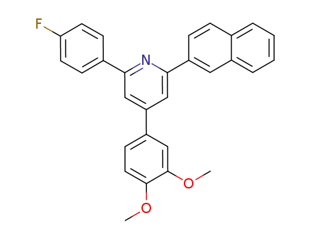 4-(3,4-Dimethoxy-phenyl)-2-(4-fluoro-phenyl)-6-naphthalen-2-yl-pyridine