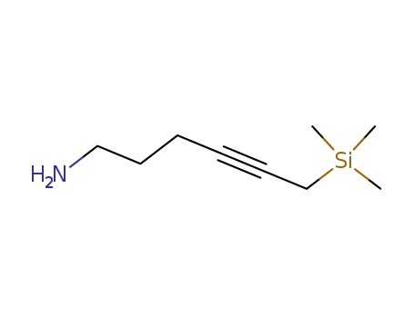 Molecular Structure of 101195-68-0 (4-Hexyn-1-amine, 6-(trimethylsilyl)-)