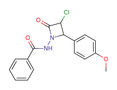 Benzamide, N-[3-chloro-2-(4-methoxyphenyl)-4-oxo-1-azetidinyl]-