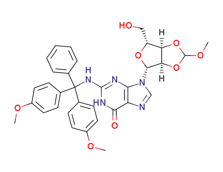 Guanosine,
N-[bis(4-methoxyphenyl)phenylmethyl]-2',3'-O-(methoxymethylene)-