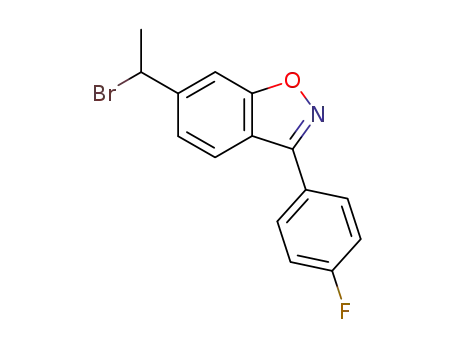 6-(1-bromo-ethyl)-3-(4-fluoro-phenyl)-benzo[<i>d</i>]isoxazole