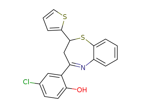 4-Chloro-2-(2-thiophen-2-yl-2,3-dihydro-benzo[b][1,4]thiazepin-4-yl)-phenol