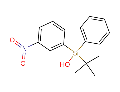 Molecular Structure of 111742-18-8 (Silanol, (1,1-dimethylethyl)(3-nitrophenyl)phenyl-)