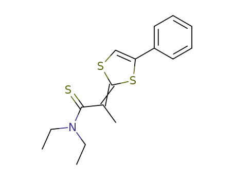 N,N-diethyl (phenyl-4 dithiole-1,3 ylidene-2)-2 thiopropionamide