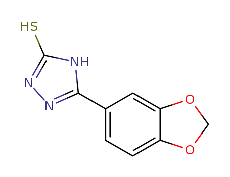 Molecular Structure of 77803-43-1 (3H-1,2,4-Triazole-3-thione, 5-(1,3-benzodioxol-5-yl)-1,2-dihydro-)