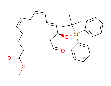 methyl 12(S)-<(tert-butyldiphenulsilyl)oxy>-14-oxo-5(Z),8(Z),10(E)-tetradecatrienoate