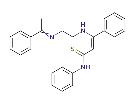 N<(1-phenyl-2-phenylthiocarbamyl)-vinyl>-N'(methyl-phenylmethylene)-ethylenediamine