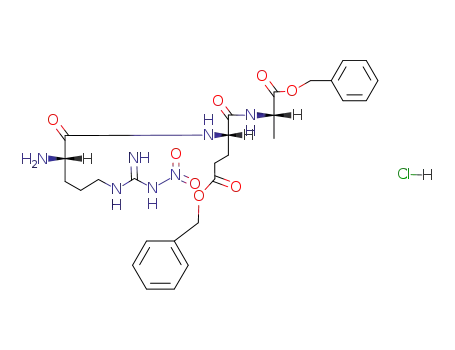 Nitro-L-arginyl-L-glutamyl(ω-benzylester)-L-alanin-benzylester-Hydrochlorid