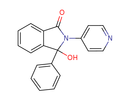 3-hydroxy-3-phenyl-2-pyridin-4-yl-isoindol-1-one cas  3532-43-2