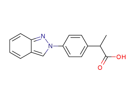 2-[4-(2H-indazol-2-yl)phenyl]propanoic acid