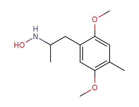 Molecular Structure of 43022-01-1 (N-Hydroxy-2,5-dimethoxy-α,4-dimethylbenzeneethanamine)