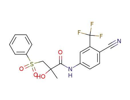 Propanamide,
N-[4-cyano-3-(trifluoromethyl)phenyl]-2-hydroxy-2-methyl-3-(phenylsulfon
yl)-