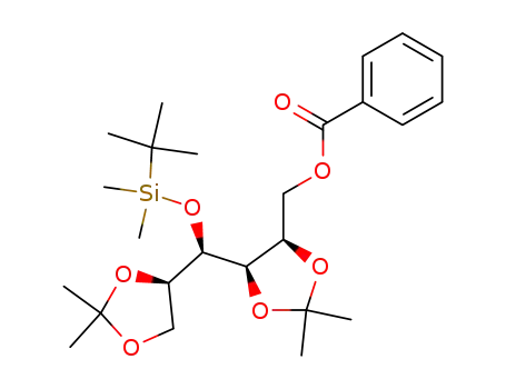 Benzoic acid (4R,5R)-5-[(R)-(tert-butyl-dimethyl-silanyloxy)-((R)-2,2-dimethyl-[1,3]dioxolan-4-yl)-methyl]-2,2-dimethyl-[1,3]dioxolan-4-ylmethyl ester