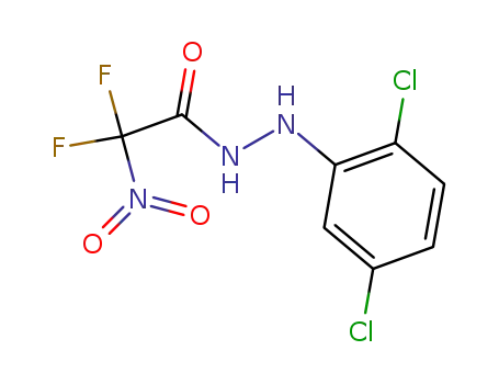 Molecular Structure of 119778-51-7 (Difluoro-nitro-acetic acid N'-(2,5-dichloro-phenyl)-hydrazide)