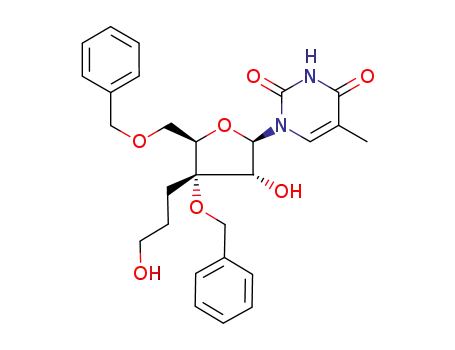 1-[3,5-Di-O-benzyl-3-C-(3-hydroxypropyl)-β-D-ribofuranosyl]thymine