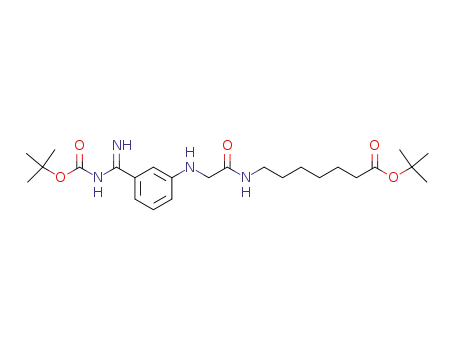 Heptanoic acid,
7-[[[[3-[[[(1,1-dimethylethoxy)carbonyl]amino]iminomethyl]phenyl]amino]
acetyl]amino]-, 1,1-dimethylethyl ester