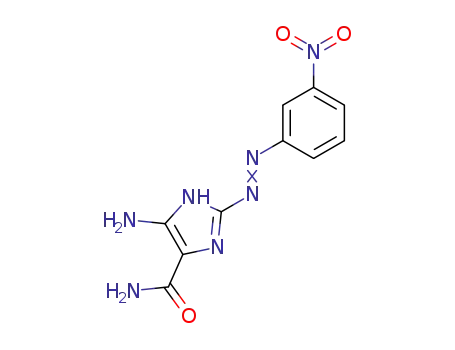 5-Amino-2-(3-nitro-phenylazo)-1H-imidazole-4-carboxylic acid amide