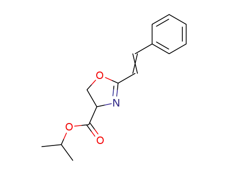 2-((E)-Styryl)-4,5-dihydro-oxazole-4-carboxylic acid isopropyl ester