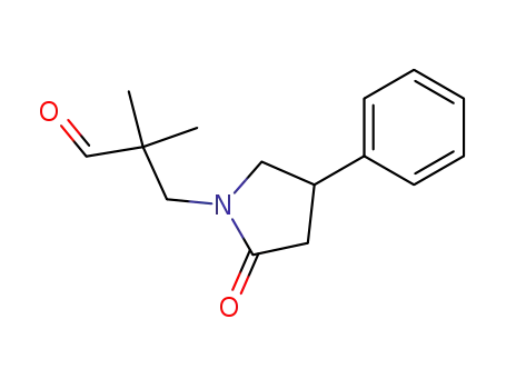 1-(2,2-dimethyl-3-oxopropyl)-5-phenyl-2-pyrrolidinone