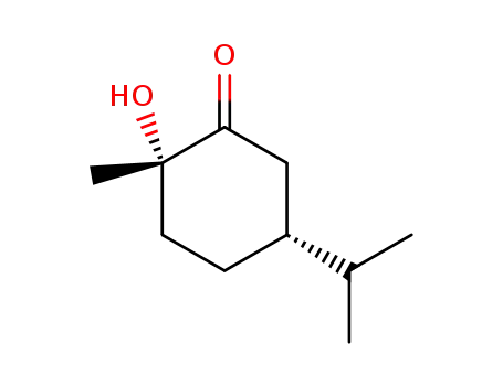 Molecular Structure of 1975-33-3 ((1<i>S</i>,4<i>R</i>)-1-hydroxy-<i>p</i>-menthan-2-one)