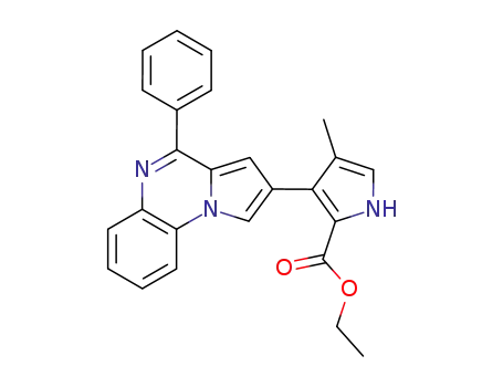 ethyl 4-methyl-3-(4'-phenylpyrrolo[1,2-a]quinoxalin-2'-yl)-1H-pyrrole-2-carboxylate