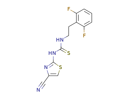 1-(4-cyano-1,3-thiazol-2-yl)-3-[2-(2,6-difluorophenyl)ethyl]thiourea