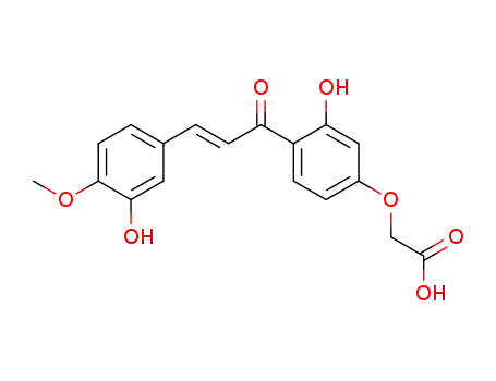 Acetic acid,
[3-hydroxy-4-[3-(3-hydroxy-4-methoxyphenyl)-1-oxo-2-propenyl]phenoxy]
-