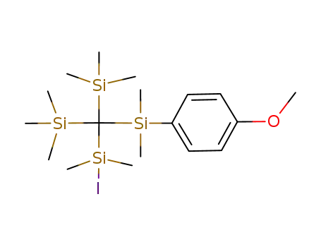1-{[(Iodo-dimethyl-silanyl)-bis-trimethylsilanyl-methyl]-dimethyl-silanyl}-4-methoxy-benzene
