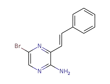 5-Bromo-3-((E)-styryl)-pyrazin-2-ylamine