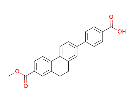 2-Phenanthrenecarboxylic acid, 7-(4-carboxyphenyl)-9,10-dihydro-,
2-methyl ester