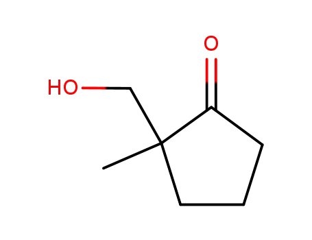 Molecular Structure of 10316-60-6 (2-(hydroxymethyl)-2-methylcyclopentanone)