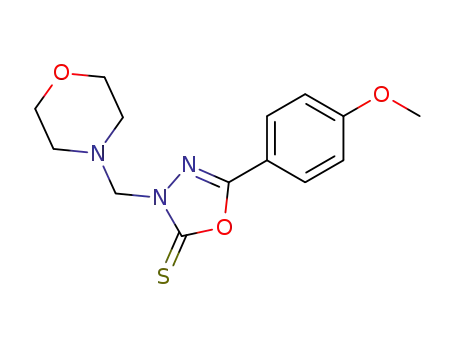 5-(4-Methoxy-phenyl)-3-morpholin-4-ylmethyl-3H-[1,3,4]oxadiazole-2-thione