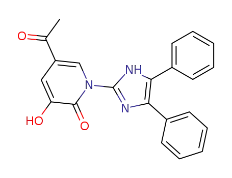5-acetyl-3-hydroxy-1-(4,5-diphenylimidazol-2-yl)-2-pyridone