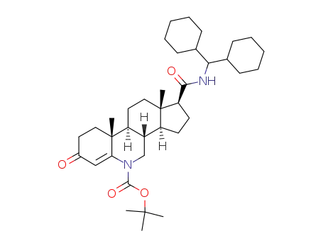 (1S,3aS,3bS,9aR,9bS,11aS)-1-(Dicyclohexylmethyl-carbamoyl)-9a,11a-dimethyl-7-oxo-1,2,3,3a,3b,4,7,8,9,9a,9b,10,11,11a-tetradecahydro-cyclopenta[i]phenanthridine-5-carboxylic acid tert-butyl ester