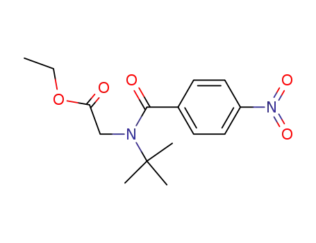 Glycine, N-(1,1-dimethylethyl)-N-(4-nitrobenzoyl)-, ethyl ester